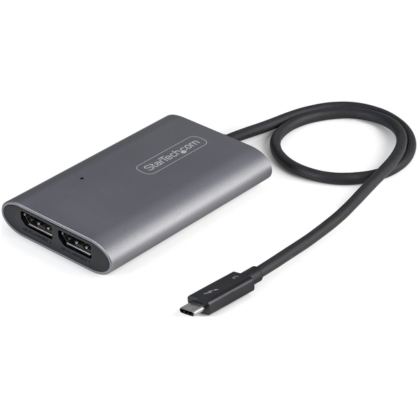 Thunderbolt 3 - DisplayPort 1.4変換アダプター/2画面/4K60Hz/ビデオコンバータ