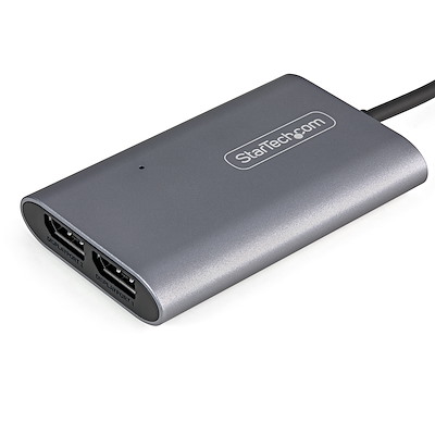 Thunderbolt 3 - DisplayPort 1.4変換アダプター/2画面/4K60Hz/ビデオコンバータ