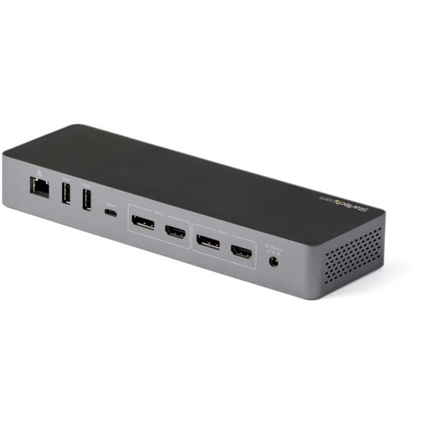 Thunderbolt3ドック/デュアル4Kモニタ(DisplayPort1.4&HDMI2.0)/シングル8Kモニタ/96WUSBPD/5ポートUSB3.2ハブ/ギガビット有線LAN/Windows&Mac対応