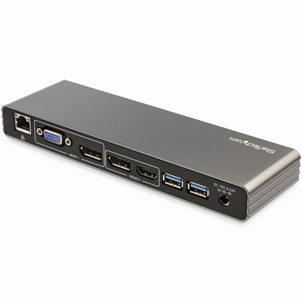 Thunderbolt3ドッキングステーションデュアル4K/60Hzモニタ対応DP/HDMI/VGA出力MacBookPro/Windows対応85WUSBPD