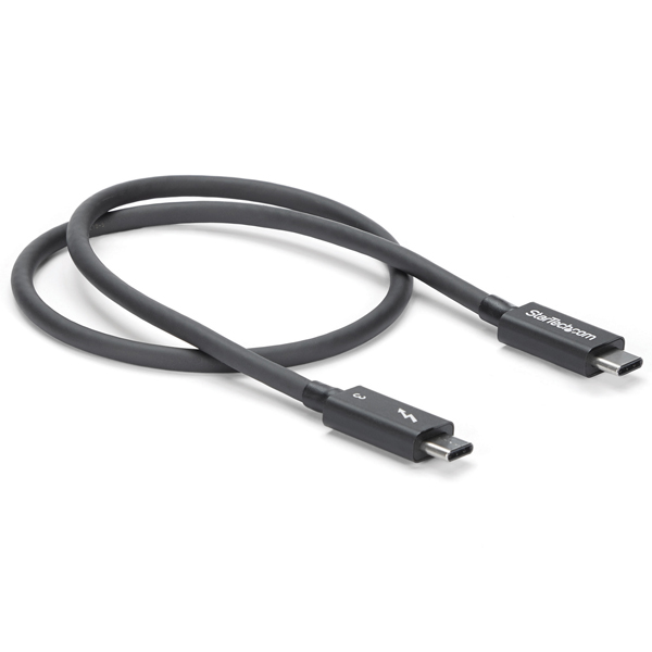 0.5mThunderbolt3(40Gbps)USB-Cケーブルサンダーボルト/USBに対応