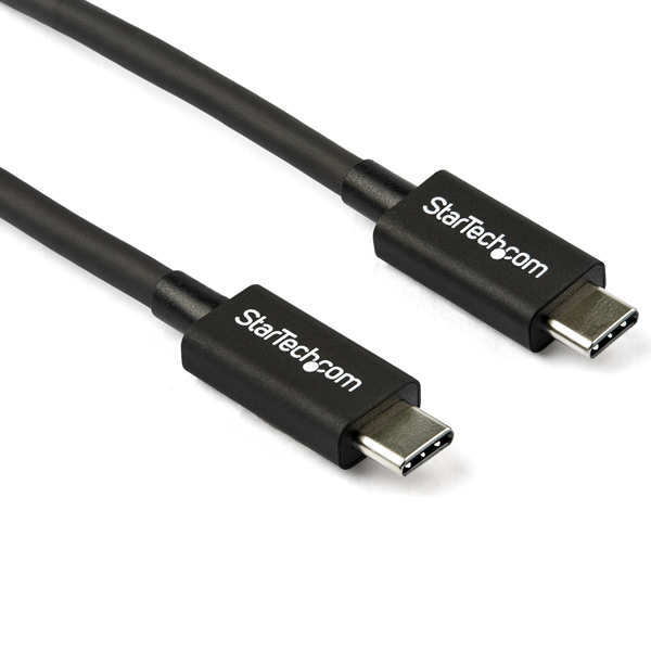 Thunderbolt3USB-Cケーブル0.8m40GbpsUSB-C互換100WUSBPD対応サンダーボルト認証取得