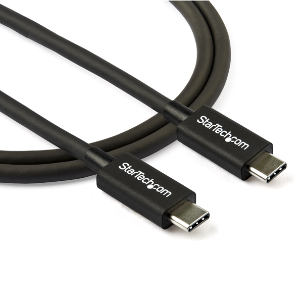 Thunderbolt3USB-Cケーブル0.8m40GbpsUSB-C互換100WUSBPD対応サンダーボルト認証取得