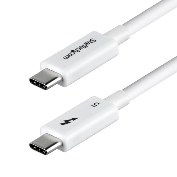 Thunderbolt 5ケーブル/50cm/8K60Hz/240W PD/認証品/USB-C互換/ホワイト/急速充電