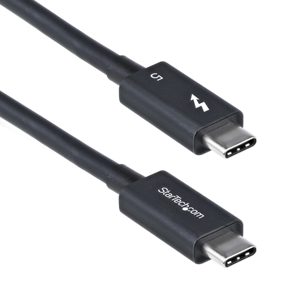 Thunderbolt 5ケーブル/80cm/8K60Hz/240W PD/認証品/USB-C互換/ブラック/急速充電