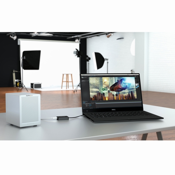 Thunderbolt3-Thunderbolt変換アダプタWindows/Mac対応サンダーボルト3USB-C24ピン(オス)-サンダーボルト20ピン(メス)