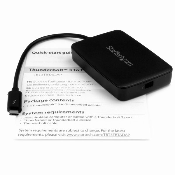 Thunderbolt3-Thunderbolt変換アダプタWindows/Mac対応サンダーボルト3USB-C24ピン(オス)-サンダーボルト20ピン(メス)