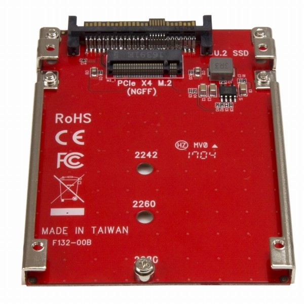 M.2ドライブ-U.2(SFF-8639)ホストアダプタM.2PCIeNVMeSSD対応