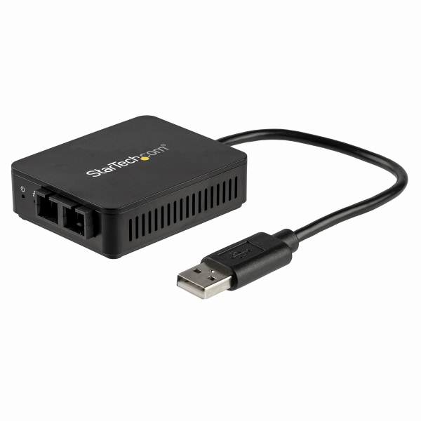 USB2.0-光ファイバー変換アダプタ100Base-FX2芯SCコネクタマルチモードWindows/Mac/Linux対応USBネットワークアダプタ