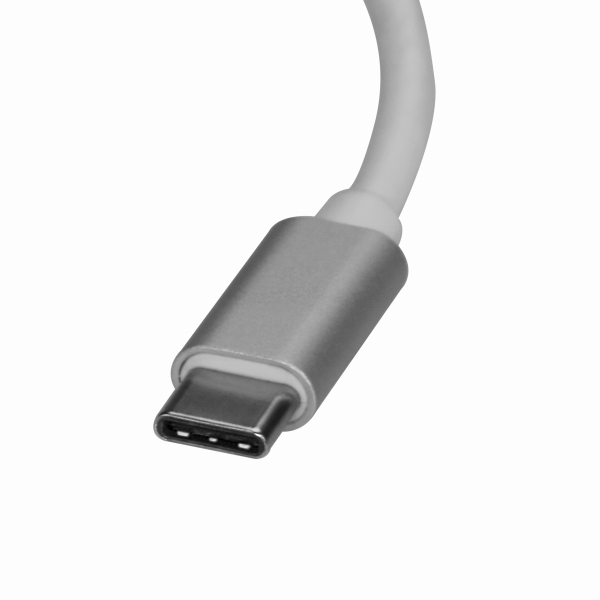 USB-C接続ギガビット有線LAN変換アダプタシルバーUSB3.1Type-C(オス)-RJ45(メス)USB3.1Gen1(5Gbps)