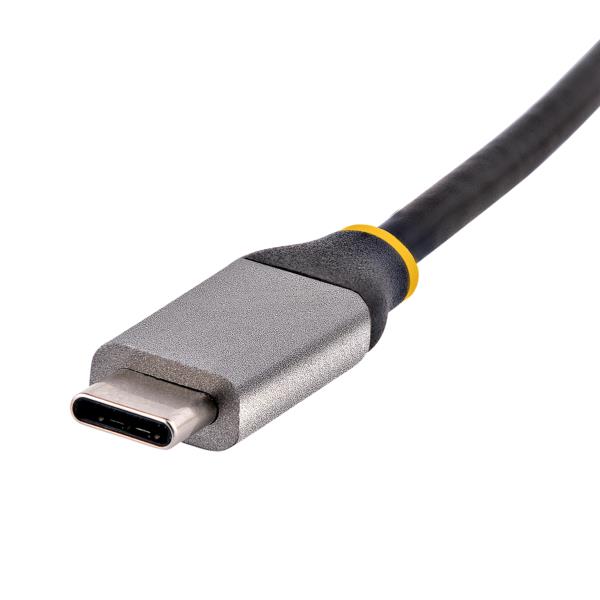 USB有線LANアダプター/USB-C接続/USB3.2Gen1/10/100/1000Mbps/30cm一体型ケーブル/各種OS/ドライバーインストール不要/グレー&ブラック/ギガビットイーサネット