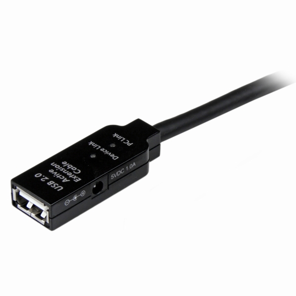 USB2.0アクティブ延長ケーブル15mType-A(オス)-Type-A(メス)USB2.0リピータケーブル