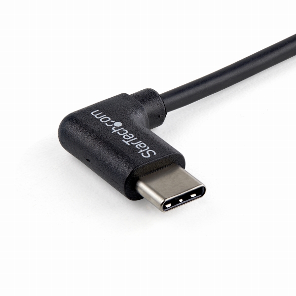 USB-C-USB-A変換ケーブルUSB2.0準拠L型Type-C(オス)-A(オス)1m