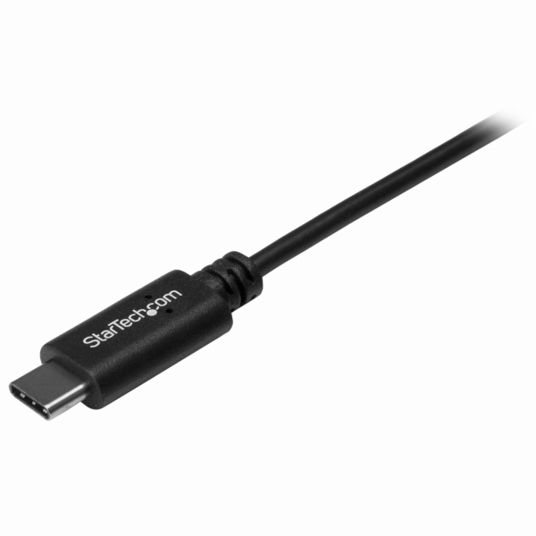 1mブラックUSB2.0ケーブルタイプAオス(4ピン)-Type-C/USB-Cオス(24ピン)リバーシブルデザインUSB2.0/480Mbps