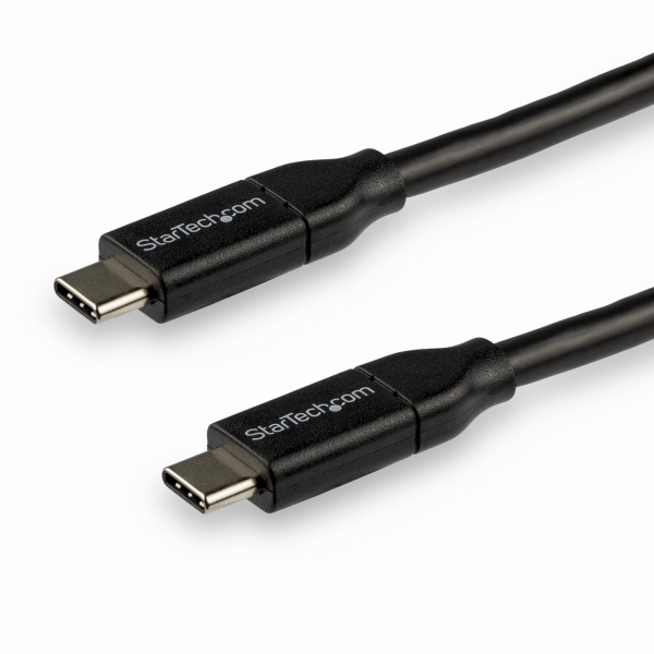 USB2.0Type-Cケーブル3m給電充電対応(最大5A)USB-C/オス-USB-C/オスUSB2.0規格準拠USB-IF認証済み