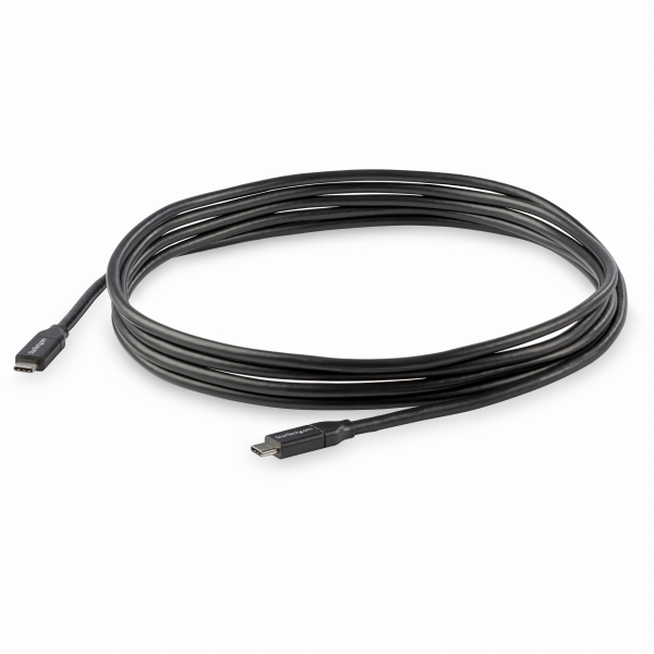 USB2.0Type-Cケーブル3m給電充電対応(最大5A)USB-C/オス-USB-C/オスUSB2.0規格準拠USB-IF認証済み