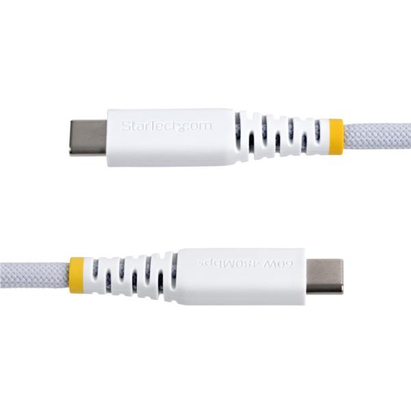 USB-Cケーブル/3m/USB 2.0/Type-C to Type-C/60W 3A/ホワイト/高速充電 データ転送
