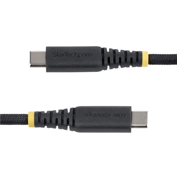 USB-Cケーブル/3m/USB 2.0/Type-C to Type-C/60W 3A/ブラック/高速充電 データ転送