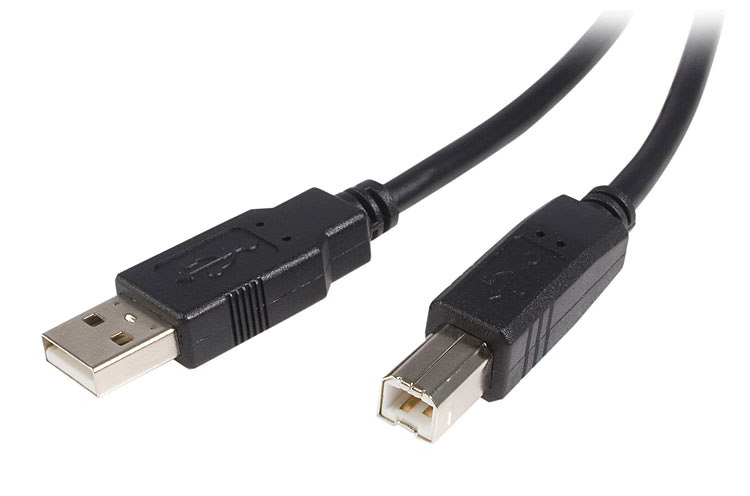 USB 2.0 - USB-Bケーブル/50cm/Type-A to Type-B/オス-オス/データ転送・同期用