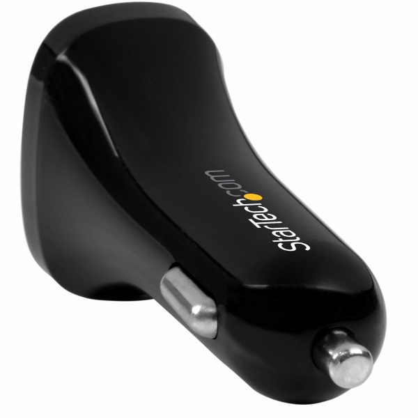 スマホ/タブレット用2ポートUSB車載充電器高出力シガーチャージャー24W/4.8A(2.4A&2.4A)デュアルポートUSBチャージャー(シガーソケット対応)