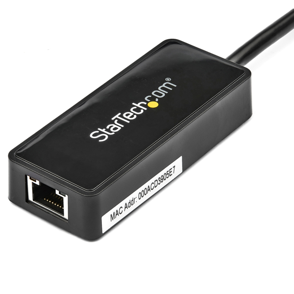 USB3.0-GigabitEthernetLANアダプタブラック(USBポートx1付き)10/100/1000MbpsNICネットワークアダプタUSBSuperSpeed(オス)-RJ45(メス)有線LANアダプタ