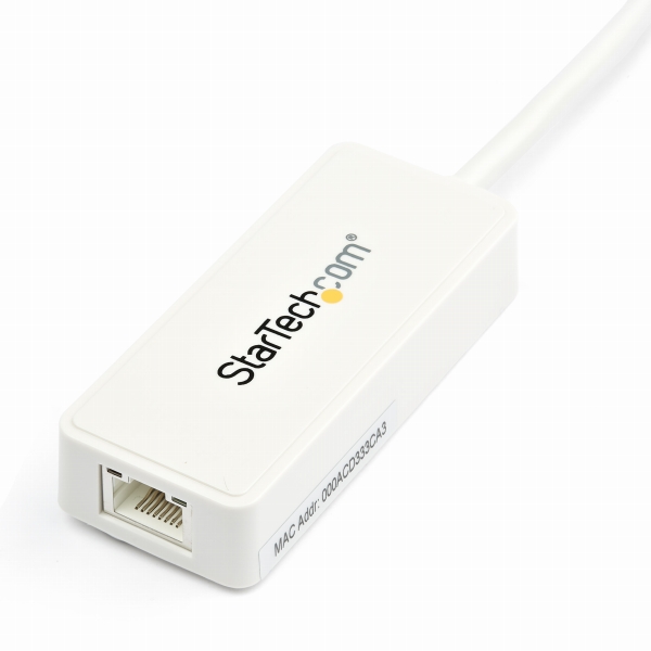 USB3.0-ギガビットイーサネット有線式LANアダプタ(USBポートx1付き)ホワイト10/100/1000MbpsNICネットワークアダプタUSB3.0(オス)-RJ45(メス)