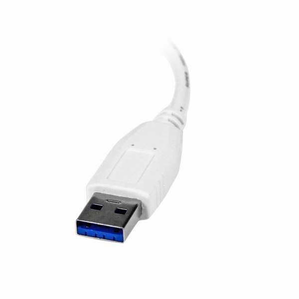 USB3.0-GigabitEthernetLANアダプタ(ホワイト)10/100/1000MbpsNICネットワークアダプタUSBSuperSpeed(オス)-RJ45(メス)有線LANアダプタ