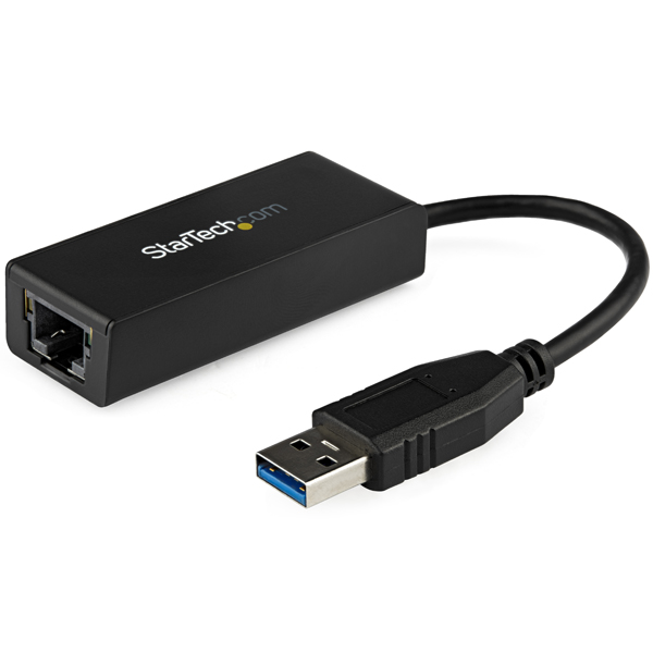 USB3.0-GigabitEthernetLANアダプタ(ブラック)10/100/1000MbpsNICネットワークアダプタUSBSuperSpeed(オス)-RJ45(メス)有線LANアダプタ