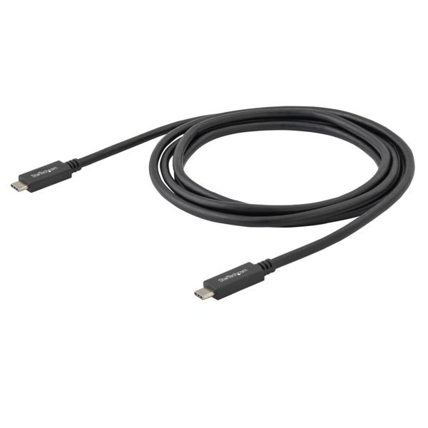 USBType-Cケーブル/2m/オス-オス/USBPowerDelivery(3A)/USB3.0準拠/USB-IF認証取得