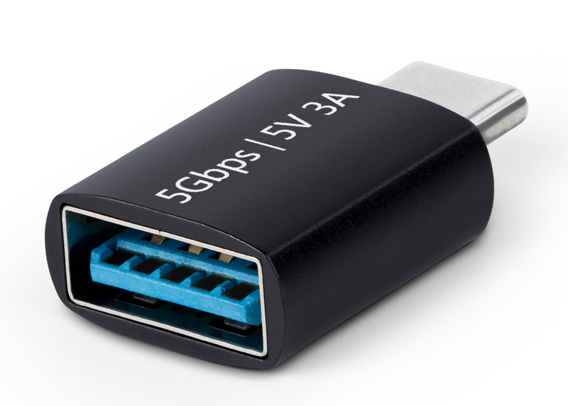 USB-C - USB-A変換アダプター/5Gbps/最大5V/3A（15W）/Type-C-USB 3.2 コネクター