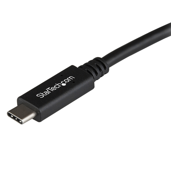 USB3.1ケーブル1mブラックタイプBオス(9ピン)-Type-C/USB-Cオス(24ピン)リバーシブルデザインUSB3.1Gen2(10Gbps)規格対応