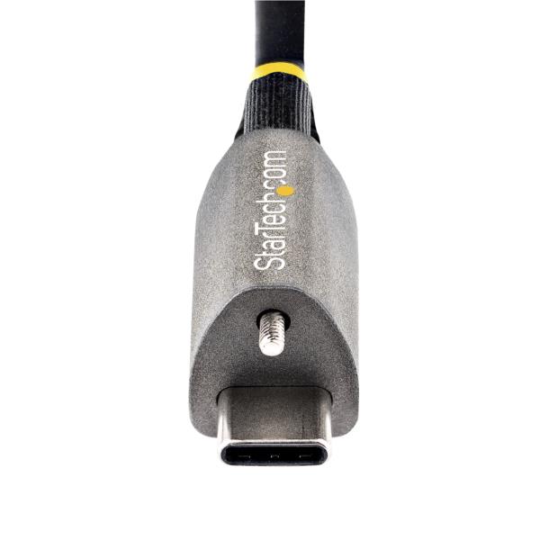 50cmトップロック付きUSB-Cケーブル10Gbps/USB3.1TypeCケーブル/100W(5A)PowerDelivery&DPAltモード/シングルスクリューロック/USB-Cコード/充電・同期