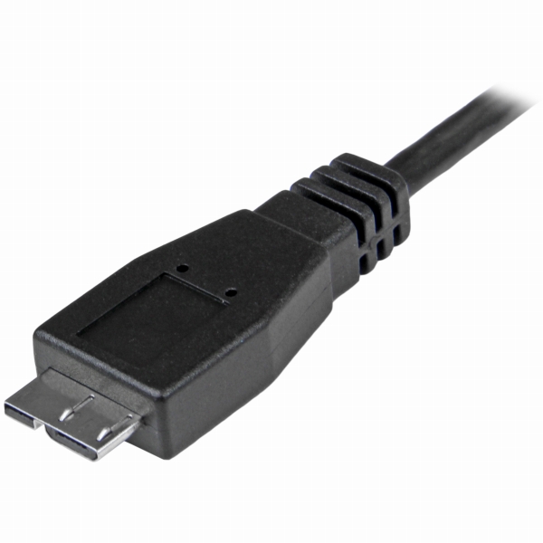 1mブラックUSB3.1ケーブルType-C/USB-Cオス(24ピン)-Micro-Bオス(10ピン)リバーシブルデザインUSB3.1Gen2(10Gbps)規格対応