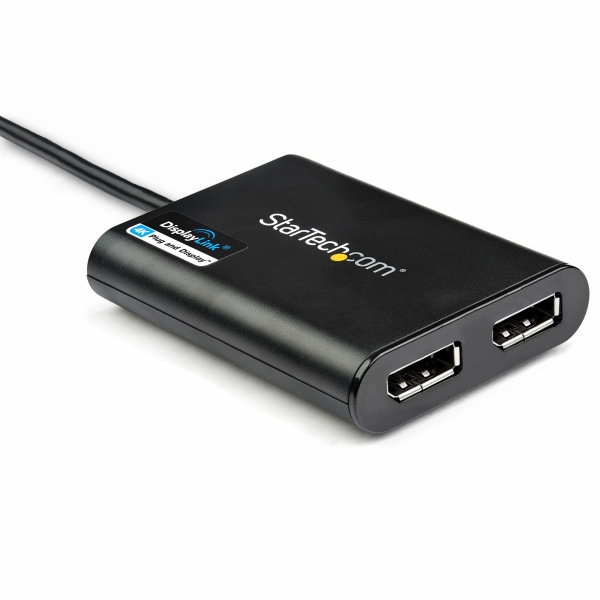 USB3.0-デュアルDisplayPortアダプタ4K/60HzUSB3.0(5Gbps)USBデュアルモニタ対応アダプタ