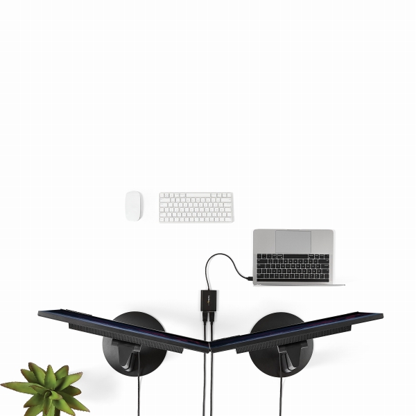 USB3.0-デュアルDisplayPortアダプタ4K/60HzUSB3.0(5Gbps)USBデュアルモニタ対応アダプタ