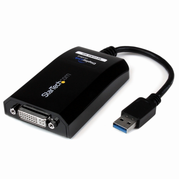 USB3.0-DVI/VGA変換アダプタ外付けディスプレイ増設アダプタUSB3.0A(オス)-DVI-I29ピン(メス)2048x1152