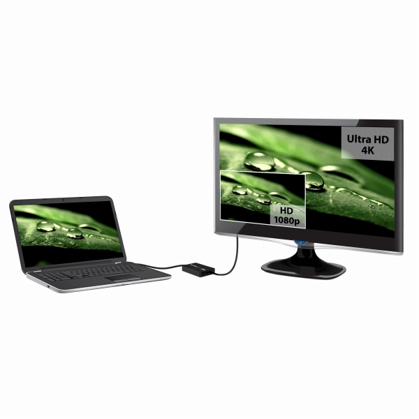 USB3.0接続4K対応HDMI外付けグラフィックアダプタDisplayLink認定UltraHD対応1xUSB3.0タイプAオス-1xHDMIメス