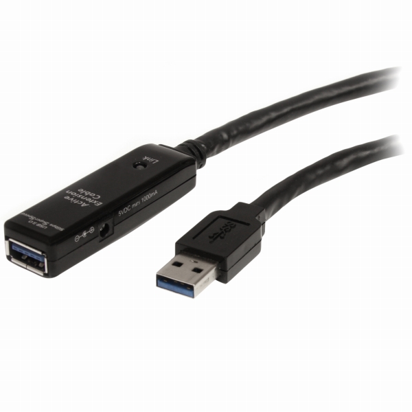 USB3.0アクティブ延長ケーブル3mType-A(オス)-Type-A(メス)USB3.0リピータケーブル
