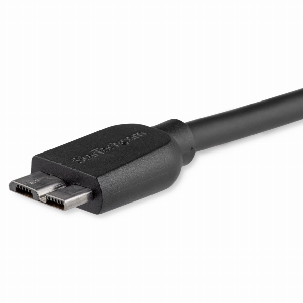 MicroUSB3.0スリムケーブルA(オス)-マイクロB(オス)15cm