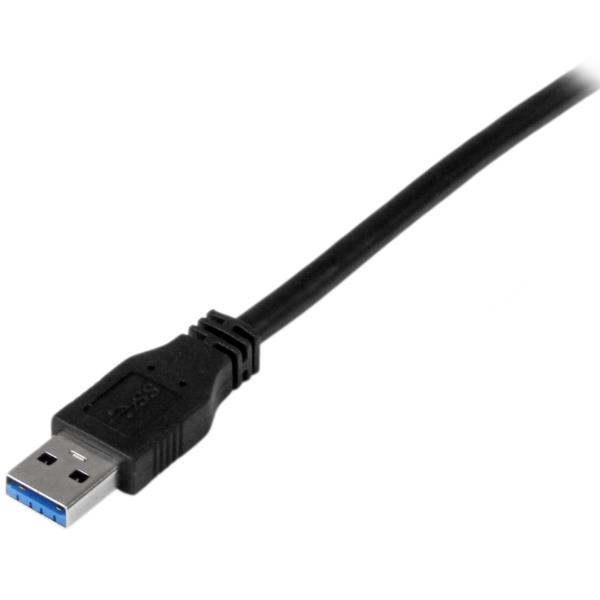 USBケーブル/USB3.0(5Gbps)/1m/Type-A-Type-B/オス-オス/USBIF認証/SuperSpeedUSB3.2Gen1規格準拠/ブラック/USBタイプB変換コードアダプターケーブル