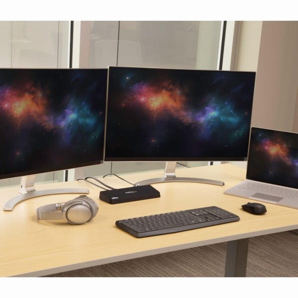 USB3.0接続ドッキングステーションMac/Windows対応デュアルモニタ対応4KDisplayPort&HDMI急速充電ポート