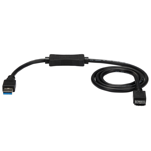 USB3.0-eSATA変換アダプタケーブル(91cm)eSATA対応HDD/SSD/光学ドライブを接続可能