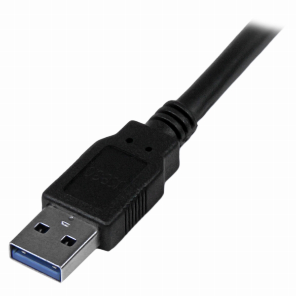 USB3.0ケーブルA(オス)-A(オス)3mブラックUSB3.1Gen1(5Gbps)