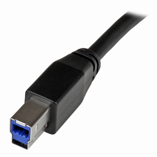 USB3.0アクティブリピーターケーブルUSBA(オス)-USBB(オス)10mUSB3.1Gen1(5Gbps)