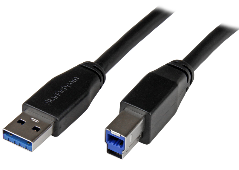 USB 3.0 - USB-Bケーブル/1m/SuperSpeed/Type-A to B/オス-オス/データ転送・同期
