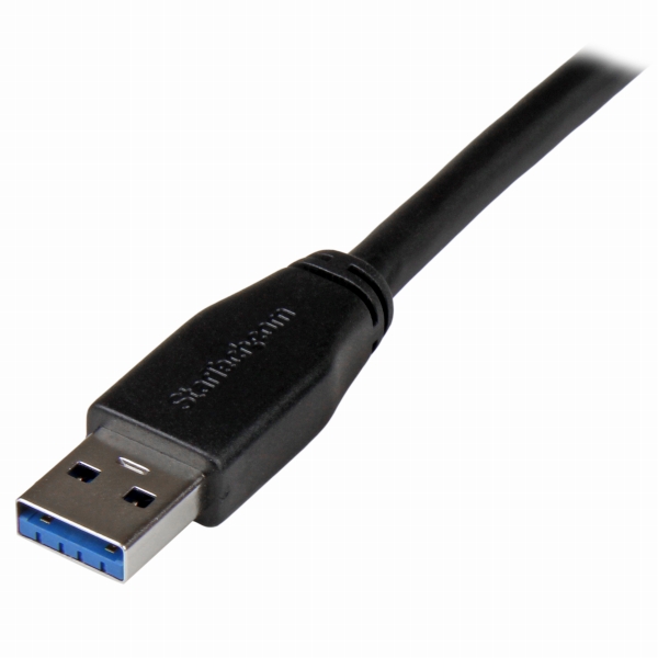 USB3.0アクティブリピーターケーブルUSBA(オス)-USBB(オス)5mUSB3.1Gen1(5Gbps)