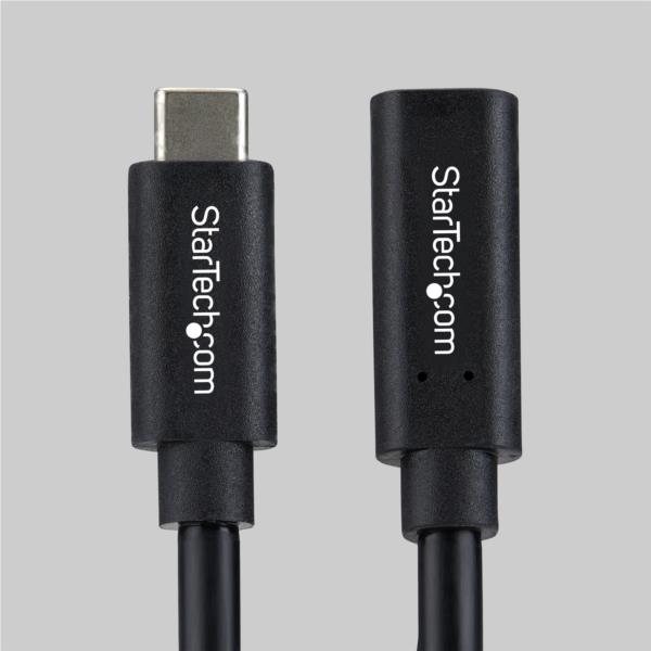 USB4延長ケーブル/60cm/オス-メス/240W PD/EPR/8K 60Hz/DP 2.1/TB4互換 ブラック