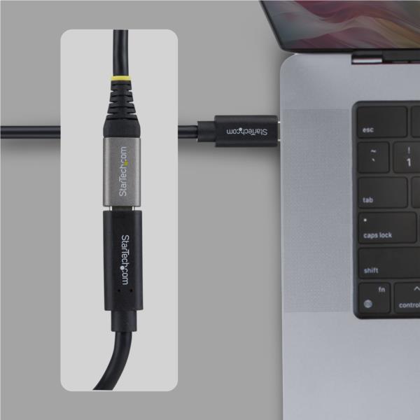USB4延長ケーブル/60cm/オス-メス/240W PD/EPR/8K 60Hz/DP 2.1/TB4互換 ブラック
