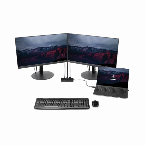 USB3.0接続ミニドッキングステーションMac/Windows対応デュアルDisplayPortモニタ対応4K/60Hzギガビットイーサネットポート