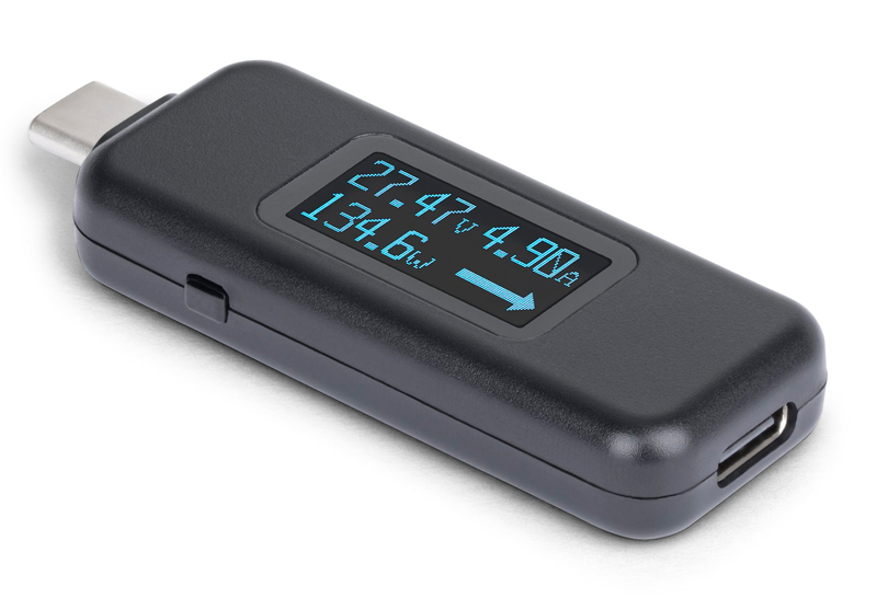 USB-C電流電圧チェッカー/双方向/240W USB PD/DP Altモード/デジタル パワーメーター テスター